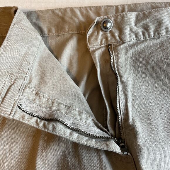 Ruby Rd Capri Pants Women’s 18W Beige Stretch Embellished Leg Semi Elastic Waist - Picture 5 of 11